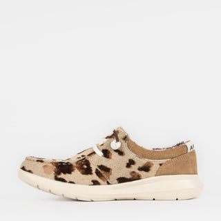 Calzado Casual Ariat Hilo Tan And White Brindle Hair On Dark Tan Suede Dama