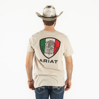Playera Ariat México Natural Caballero
