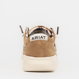 Calzado Casual Ariat Hilo Tan And White Brindle Hair On Dark Tan Suede Dama