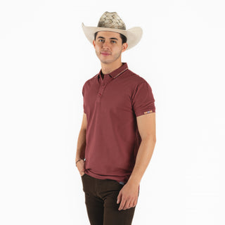 Playera Polo Rodeo Tinto Caballero