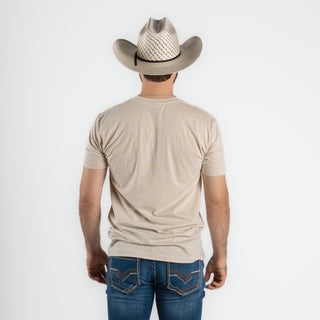Playera Kimes Ranch Triple Stripe Natural Caballero