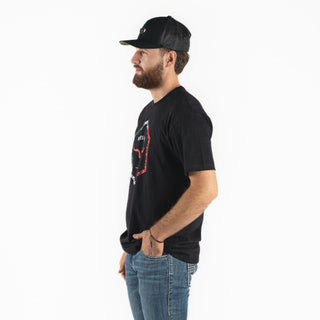 Playera Kimes Ranch Baja Diamond Black Caballero