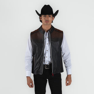 Chaleco Cuadra Cordero Flore café Caballero