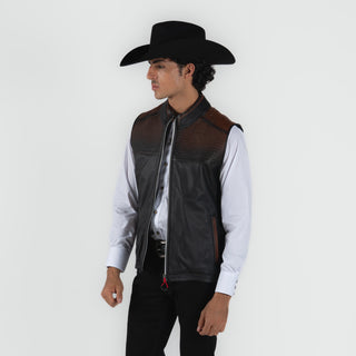 Chaleco Cuadra Cordero Flore café Caballero