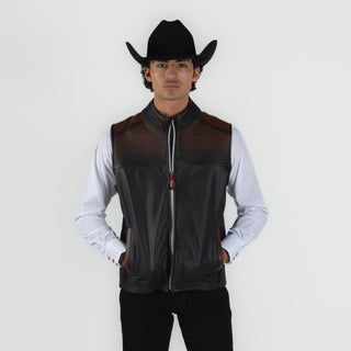 Chaleco Cuadra Cordero Flore café Caballero