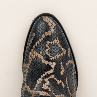 Bota Cuadra Pitón Belly Plunge Negro Dama