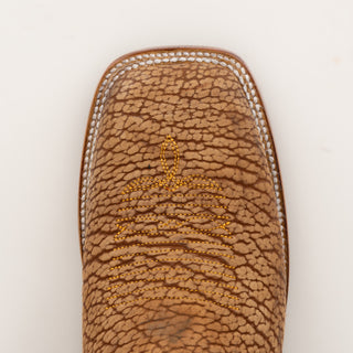 Botín Coyote Ranch Guadalupe Piel Grabada Cuello de Toro Miel Caballero