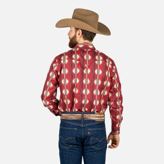 Camisa Rodeo Aztec Rojo Caballero