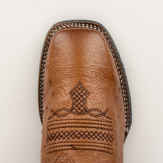 Bota Cuadra Panza de Avestruz Brandy caballero
