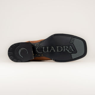 Bota Cuadra Panza de Avestruz Brandy caballero