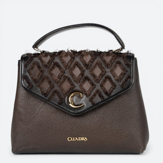 Bolso Cuadra Res Azteca Café Dama