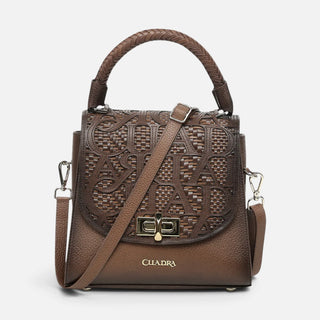 Bolso Cuadra Res Azteca Miel Dama