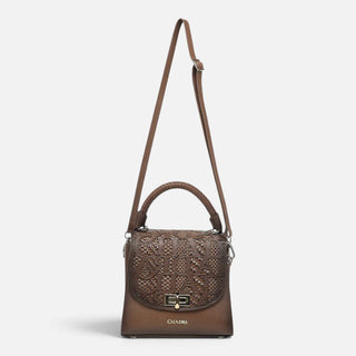 Bolso Cuadra Res Azteca Miel Dama