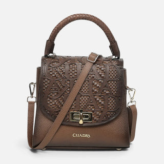 Bolso Cuadra Res Azteca Miel Dama
