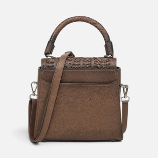 Bolso Cuadra Res Azteca Miel Dama