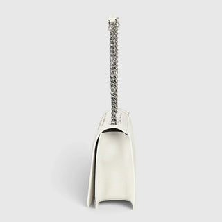 Bolso Cuadra Cordero Natural Gris Luna Dama