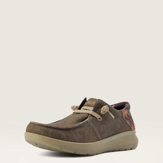 Calzado Casual Ariat Hilo Strech Lace-Dark Tan/Rust Aztec Print Caballero