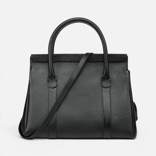 Bolso Cuadra Mantarraya Negro Dama