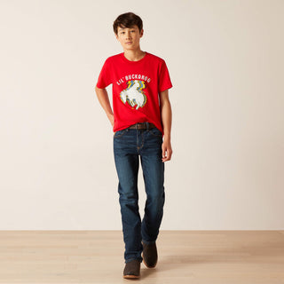 Playera Ariat Block Rodeo Red Niño