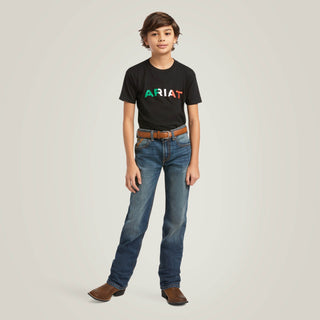 Playera Ariat Viva Mexico Negro Niño