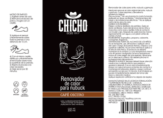 Renovador de Color Chicho para Gamuza Y Texana