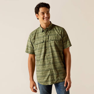 Camisa Ariat VentTEK Outbound Fitted Four Leaf Clover Caballero