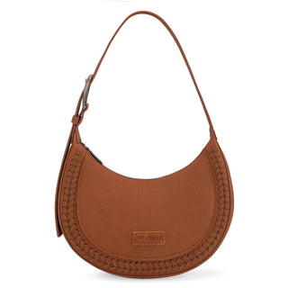 Crossbody Brown Wrangler Whipstitch Crescent