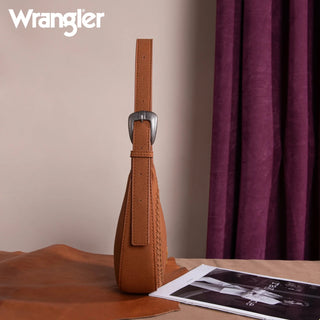 Crossbody Brown Wrangler Whipstitch Crescent