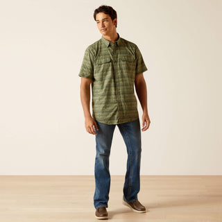 Camisa Ariat VentTEK Outbound Fitted Four Leaf Clover Caballero