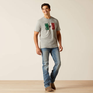 Playera Ariat Mexico Camo Flag Caballero