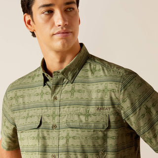 Camisa Ariat VentTEK Outbound Fitted Four Leaf Clover Caballero
