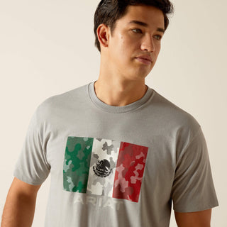 Playera Ariat Mexico Camo Flag Caballero