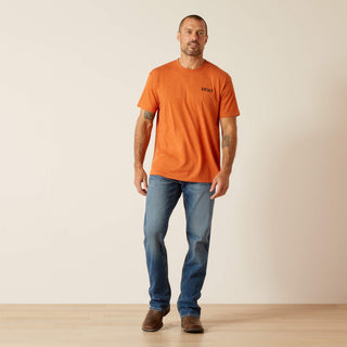 Playera Ariat Rattler Skull Adobe Heather Caballero