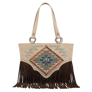 Bolso/Tote Montana West Tan Embroidered Collection Concealed Dama