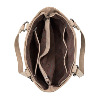 Bolso/Tote Montana West Tan Embroidered Collection Concealed Dama