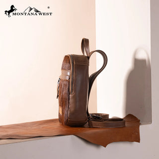 Bolso/Mochila Convertible Montana West Genuine Hair-On Cowhide Dama