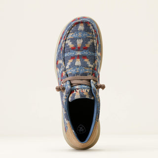 Calzado Casual Ariat Hilo Stretch Lace Blue aztec Wooly Caballero