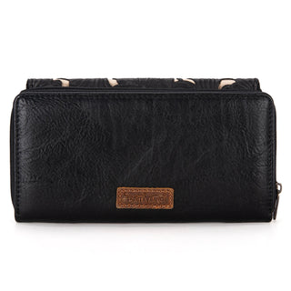 Cartera Trinity Ranch Black Floral Tooled Collection Dama
