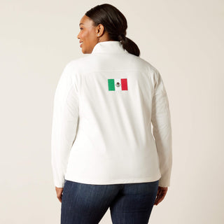 Chamarra Ariat Classic Team Softshell MEXICO Blanco Dama