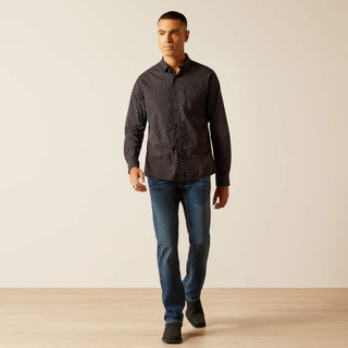 Camisa Ariat Mitchell Stretch Modern Fit Phantom Caballero