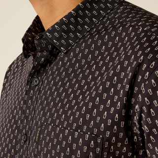 Camisa Ariat Mitchell Stretch Modern Fit Phantom Caballero