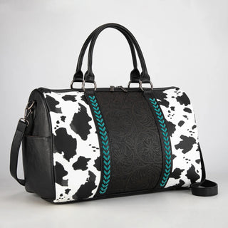 Bolso de Lona Black Montana West Tooled Collection Dama