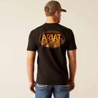 Playera Ariat Farm Fields Black Caballero