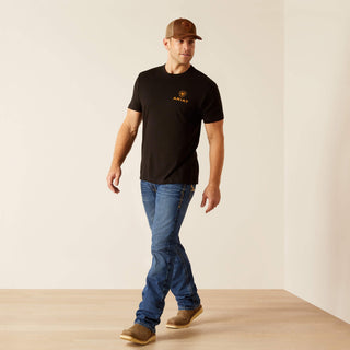 Playera Ariat Farm Fields Black Caballero