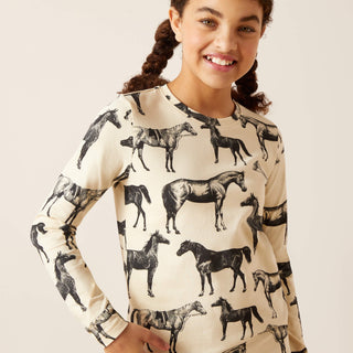 Blusa Ariat Sepia Equine Summer Sand Niña