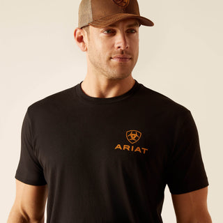 Playera Ariat Farm Fields Black Caballero