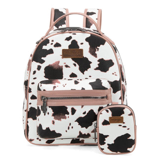 Mochila Wrangler Cow Print With Coin Pouch - Pink Dama