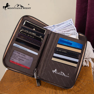 Porta Celular/Cartera Tan Montana West Embroidered Aztec Dama