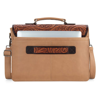 Maletin con Herrramientas Wrangler Tan Genuine Leather Western Vintage