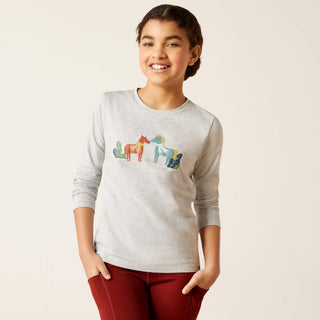 Blusa Ariat Winter Fashions Heather Grey Niña
